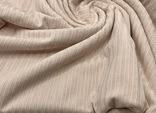 Nude 8x4 Wide Rib Stretch Fabric