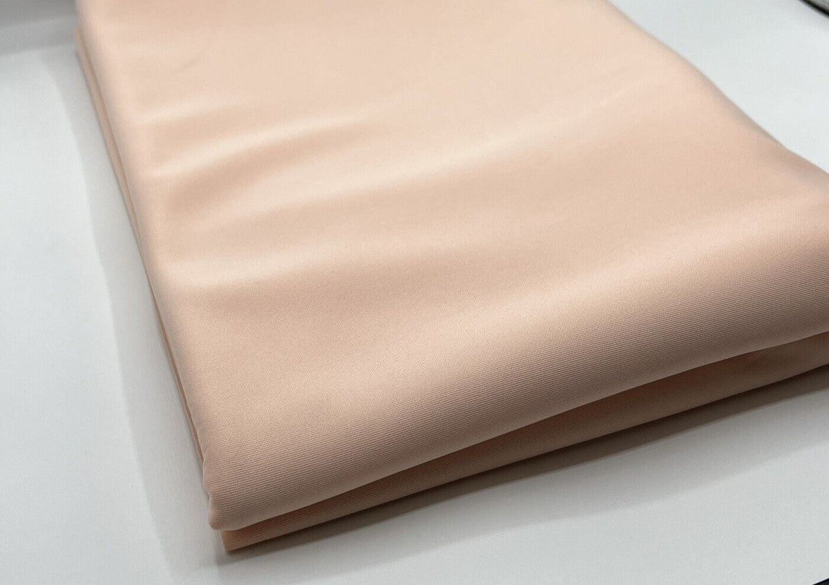 Nude Plain Scuba 4 Way Stretch Smooth Jersey Fabric