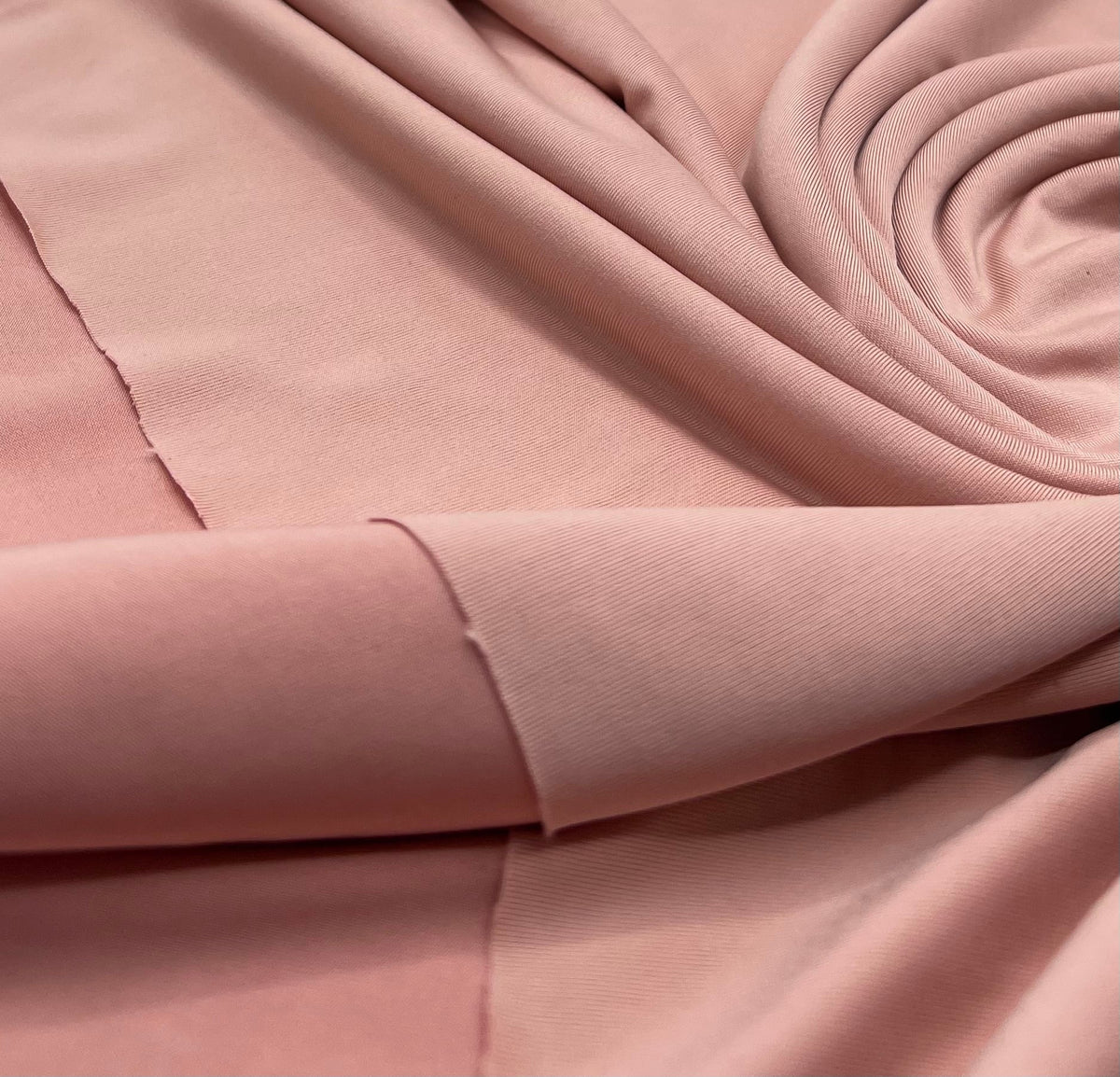Nude Plain Shiny Soft Touch Slinky 4 Way Stretch Fabric