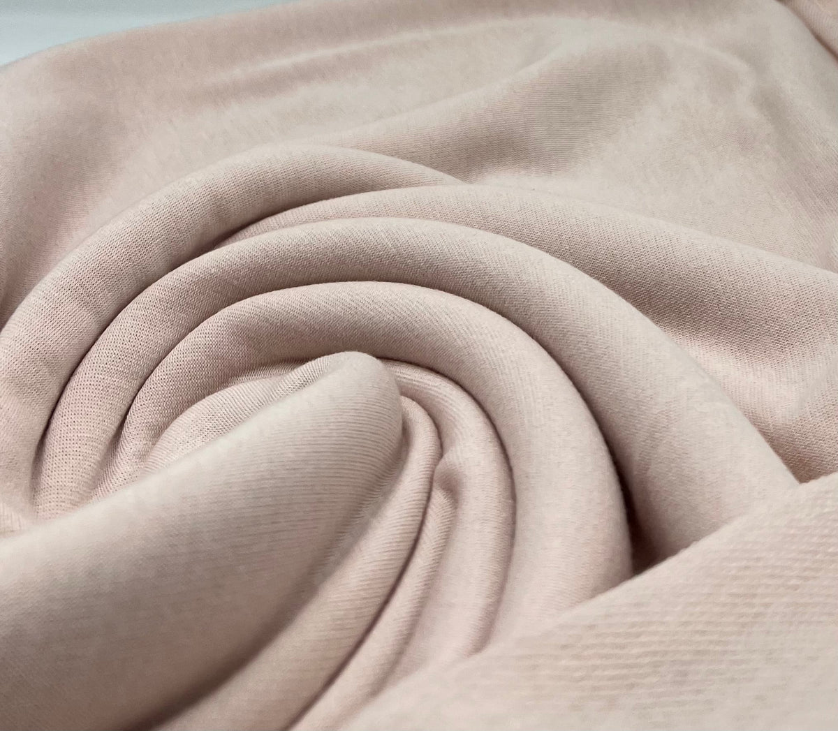 Nude Lightweight Stretch French Terry Loopback Fabric