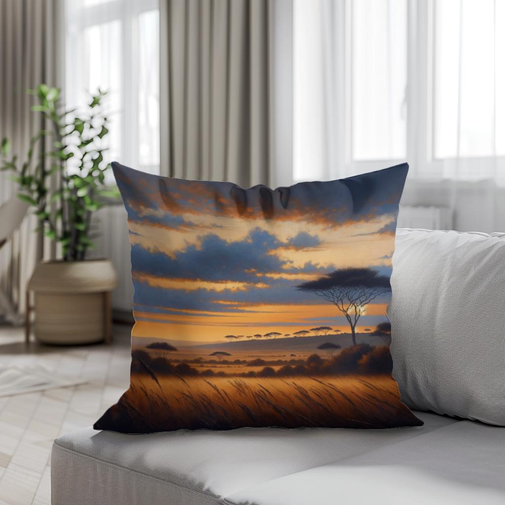 Twilight Savannah Cotton Cushion
