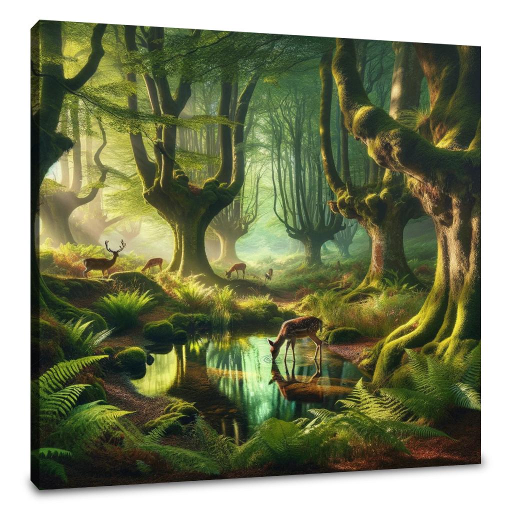Enchanted Forest Pool Canvas