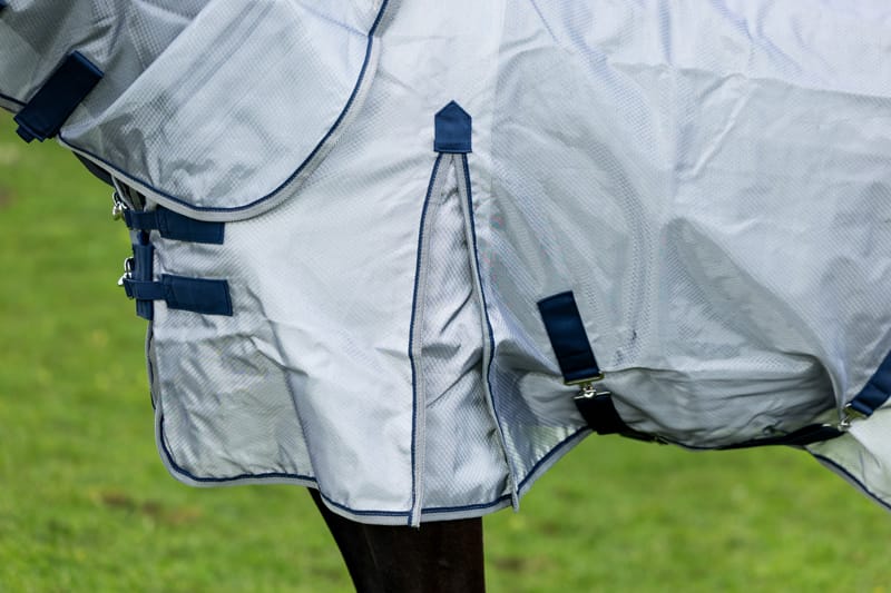 Nylon Fly Cool Rug - Grey/Navy