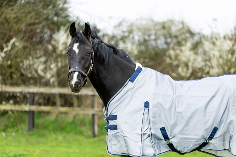 Nylon Fly Cool Rug - Grey/Navy