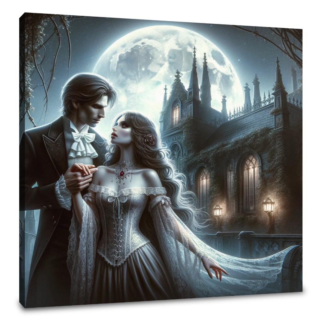 Moonlit Embrace Canvas