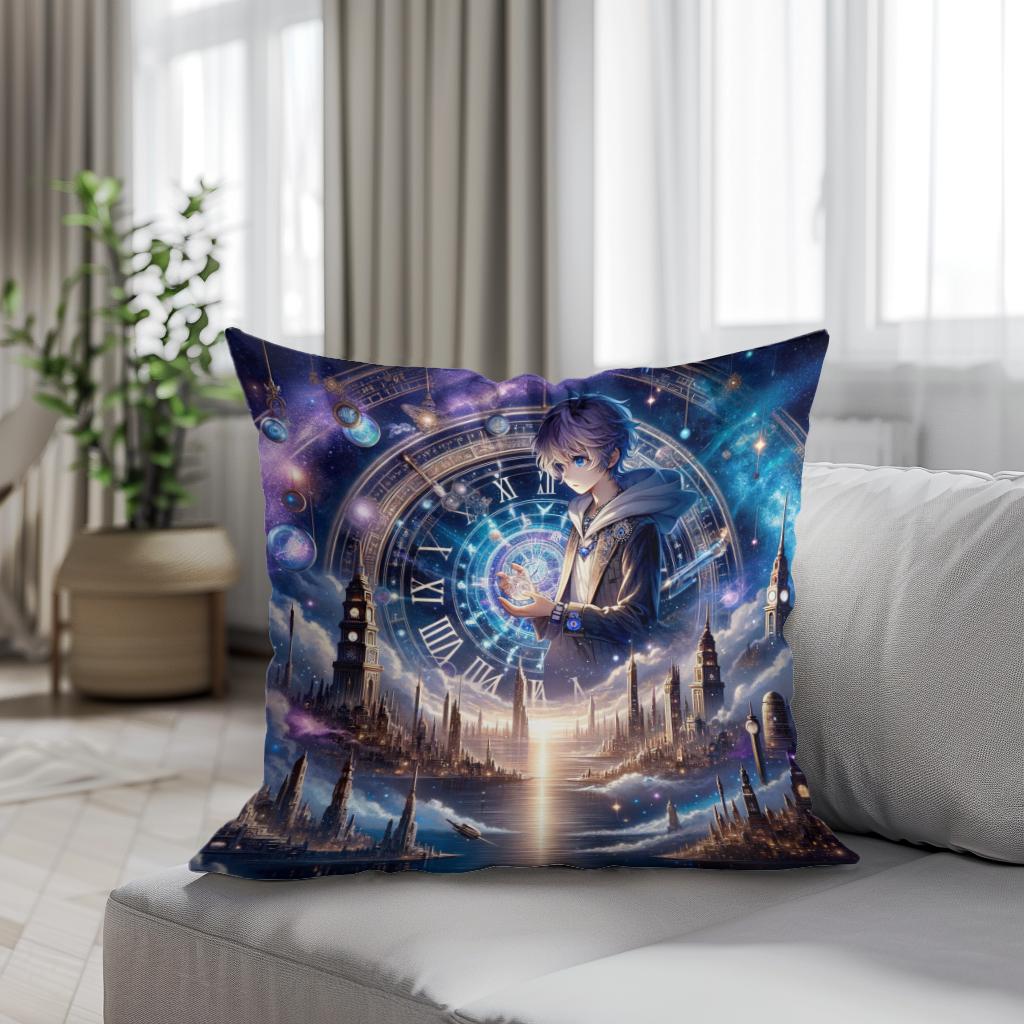 Cosmic Time Voyager Cotton Cushion
