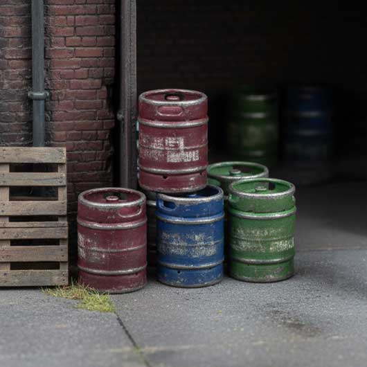 O Scale Ready to Paint Beer Keg