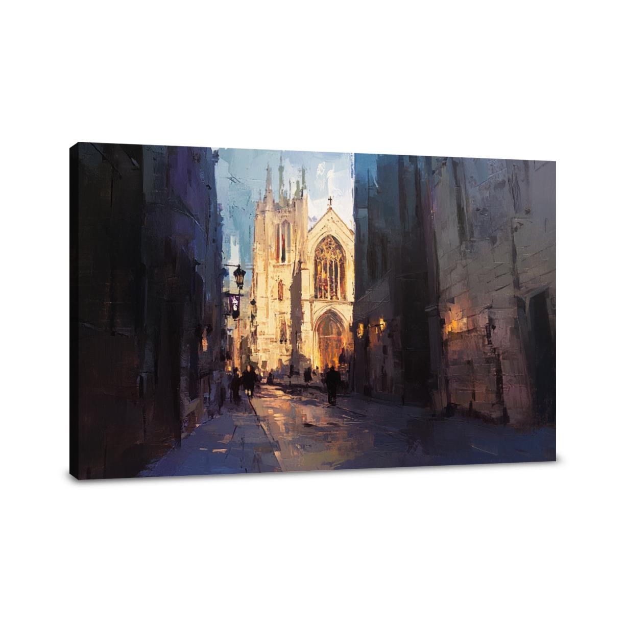 Canterbury Cathedral Twilight Canvas