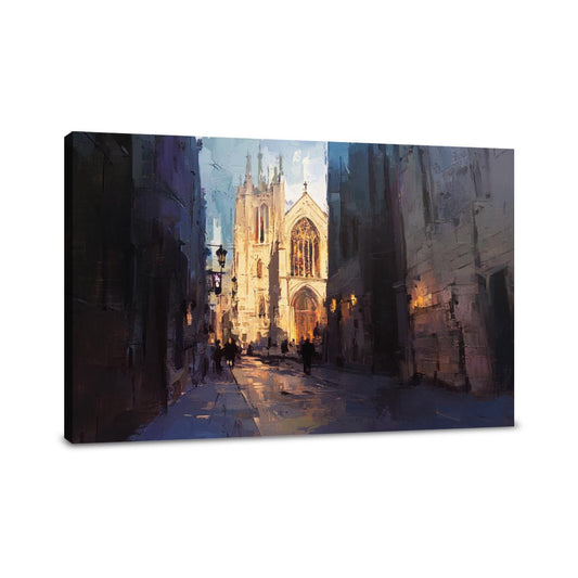 Canterbury Cathedral Twilight Canvas