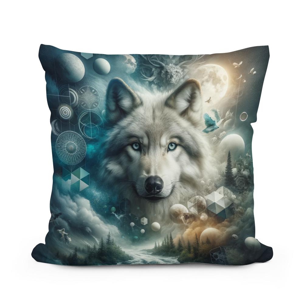 Wild Wolf's Dream Cotton Cushion