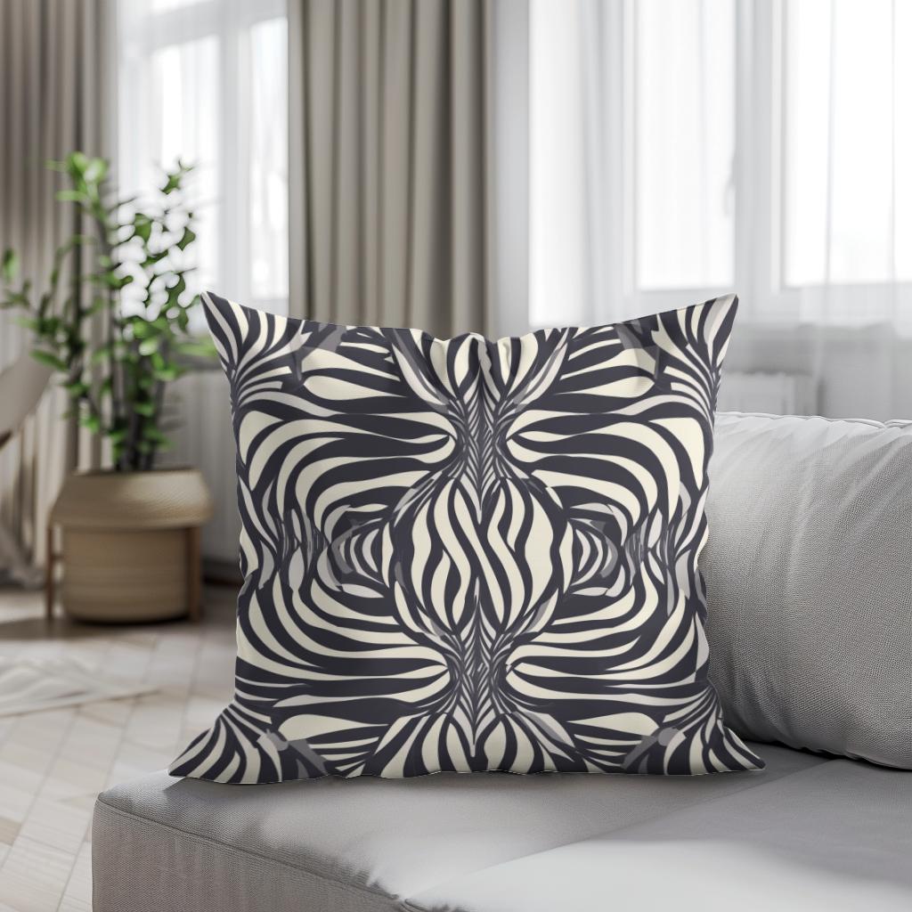 Op-Art Illusion Cotton Cushion