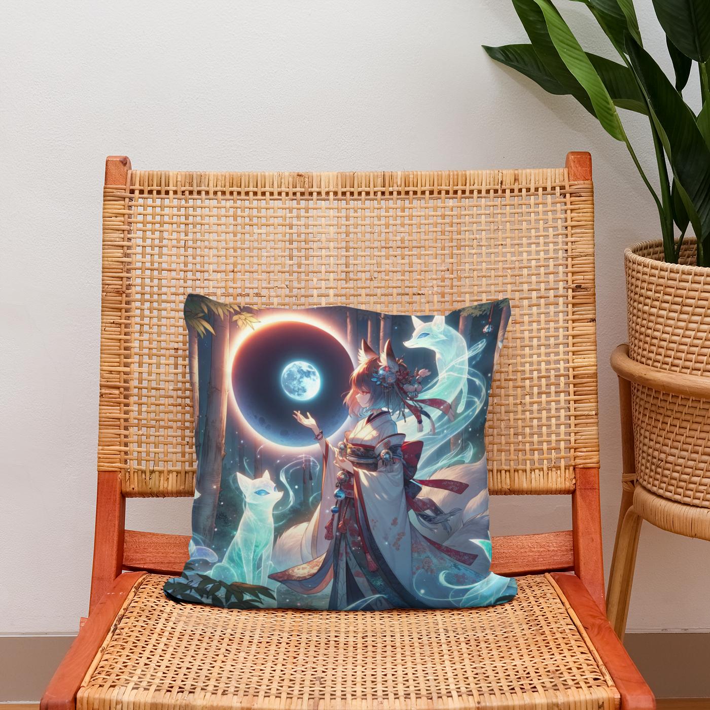 Eclipse Fox Spirit Bond Cotton Cushion