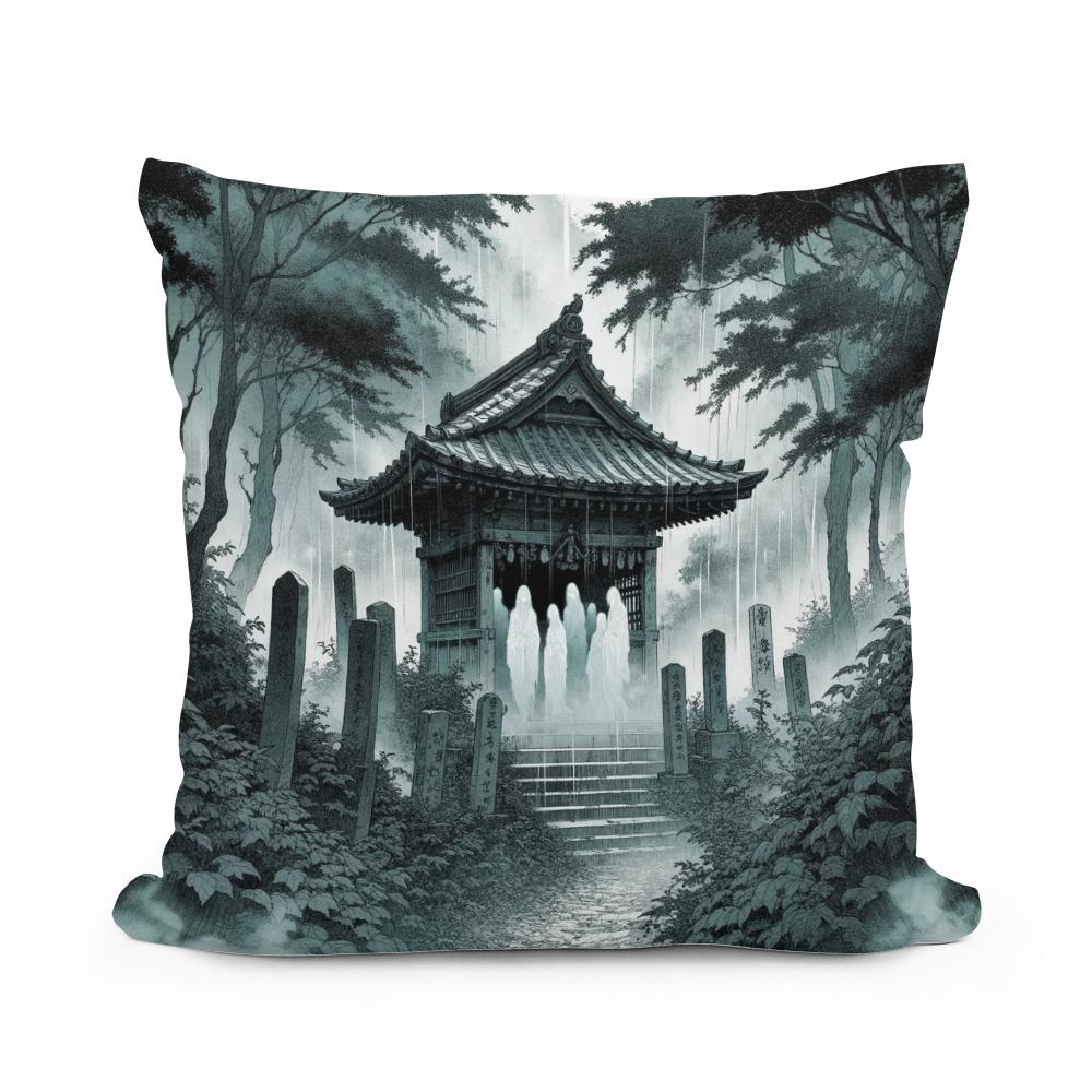 Veiled Shrine Cotton Cushion