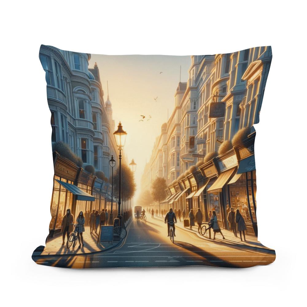 Bristol's Park Street Morning Glow Cotton Cushion