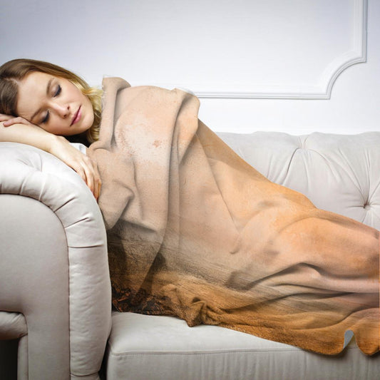 Harvest Field Sunset Blanket