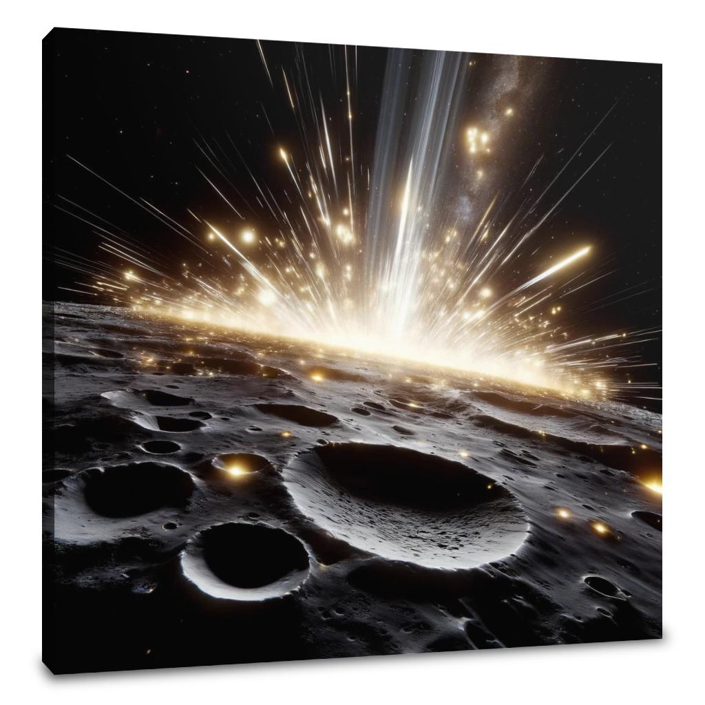 Mercury's Meteor Shower Spectacle Canvas