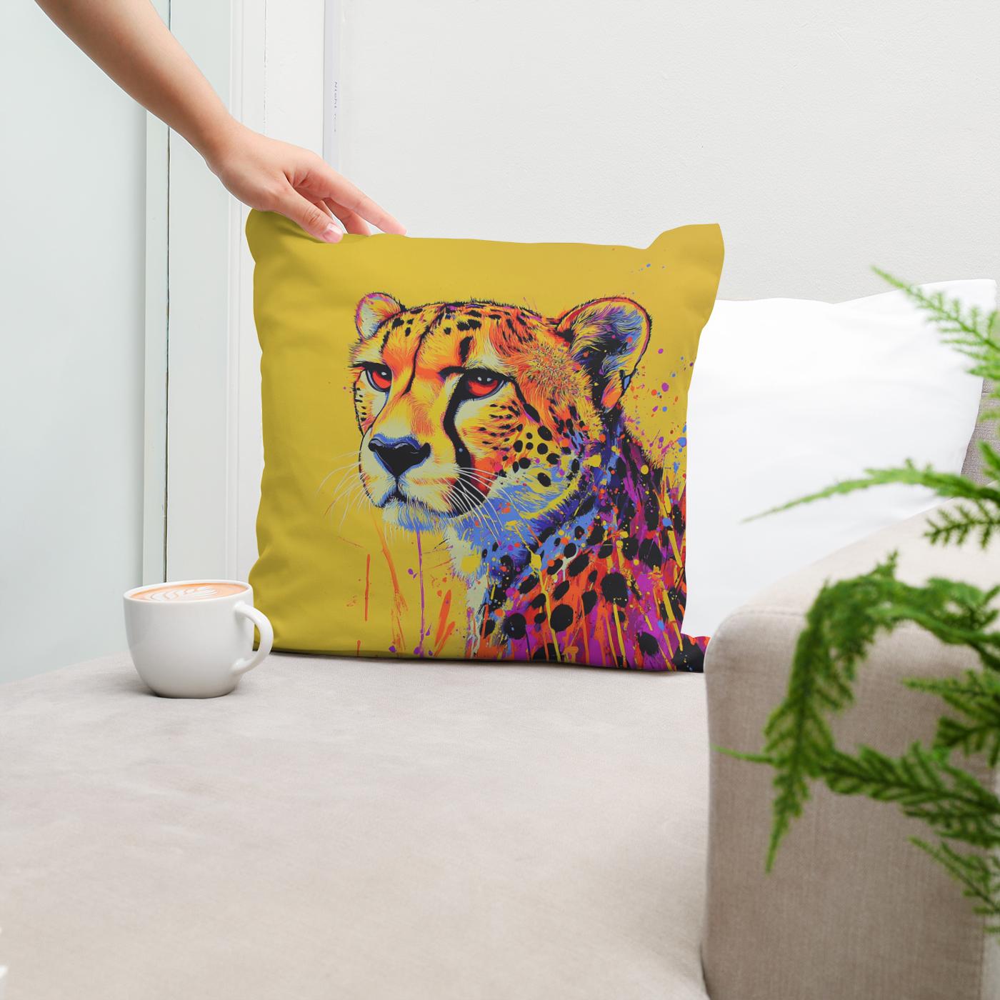 Cheetah Radiance Cotton Cushion