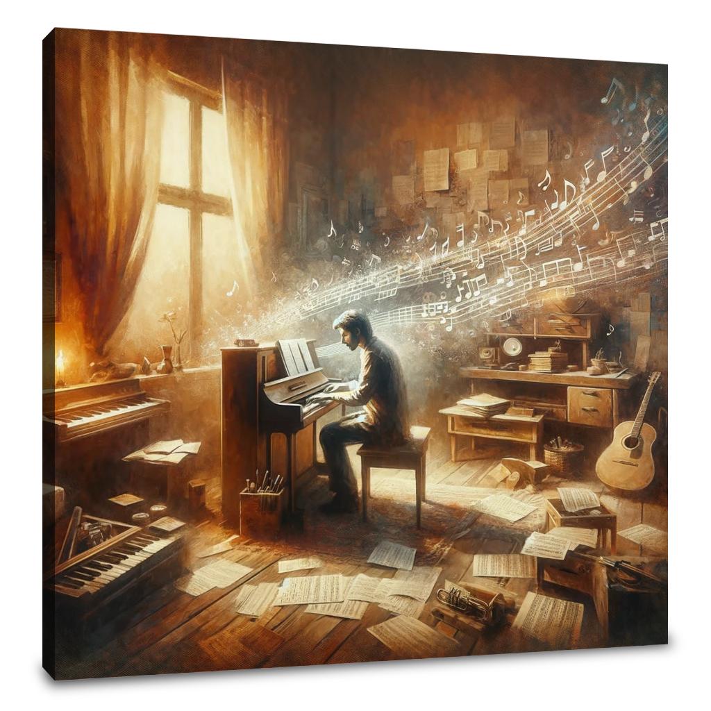 Melodic Embrace Canvas