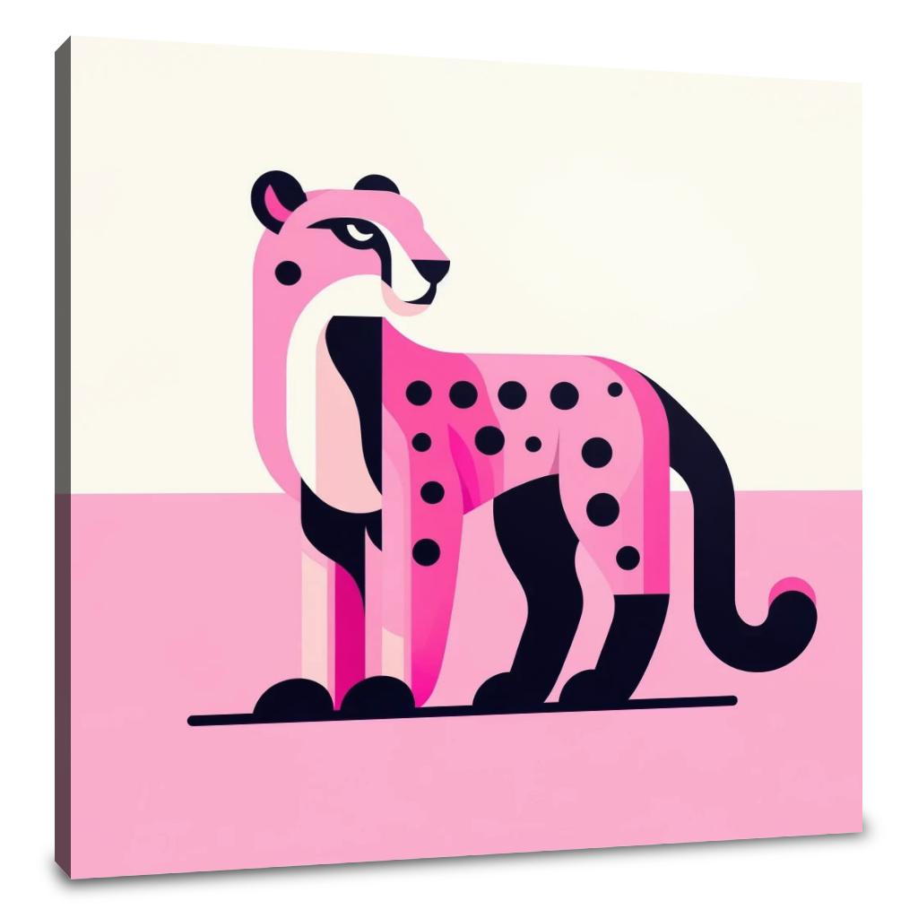 Pink Cheetah Charm Canvas
