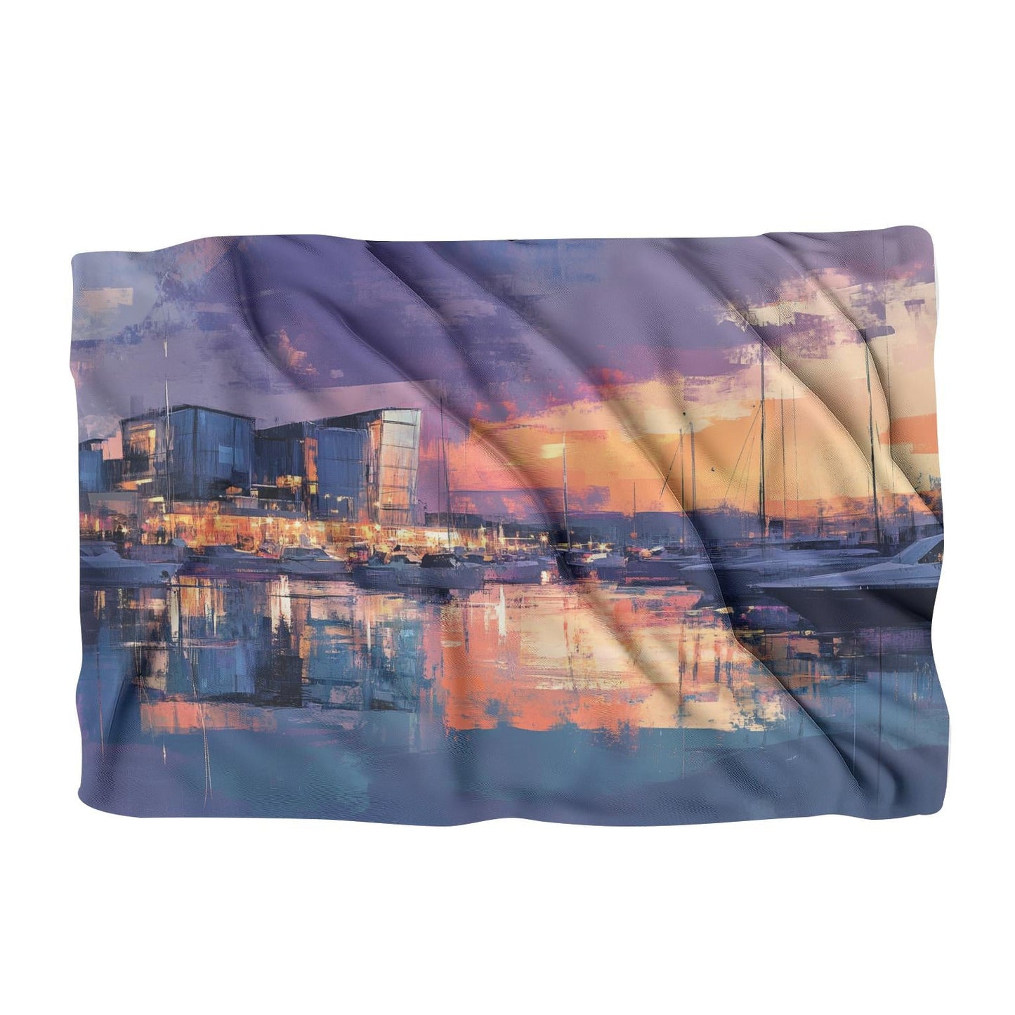 Southampton Marina Twilight Blanket