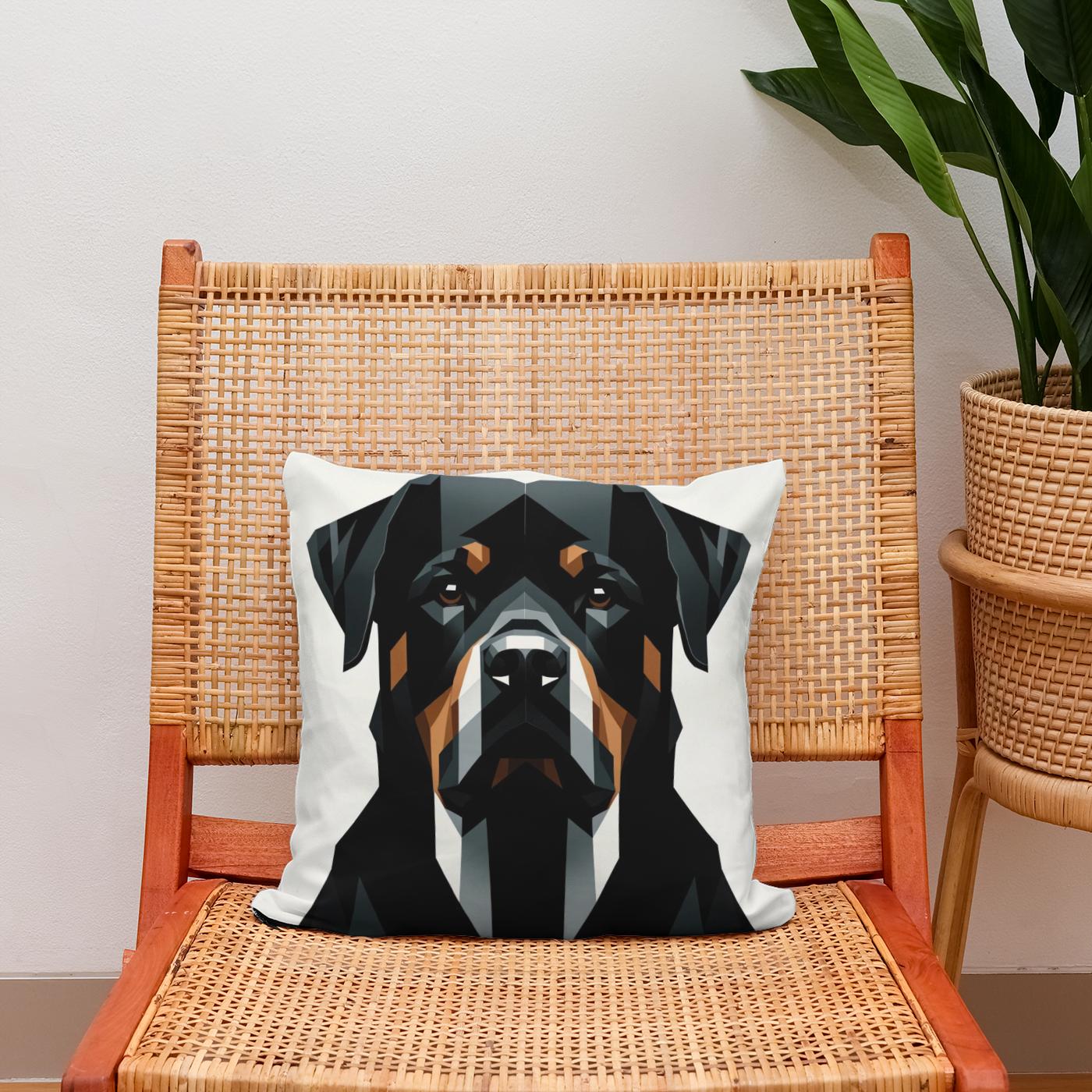 Rottweiler's Realm Cotton Cushion