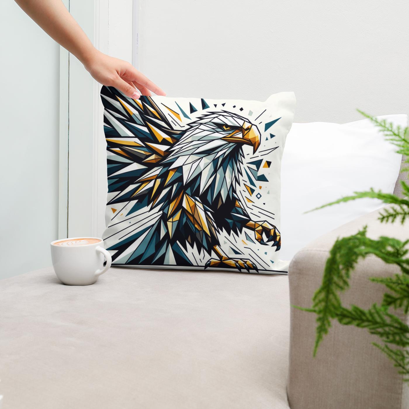 Regal Geometric Eagle Flight Cotton Cushion