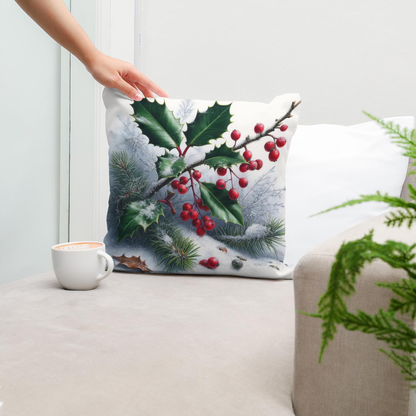 Winter Flora Whisper Cotton Cushion