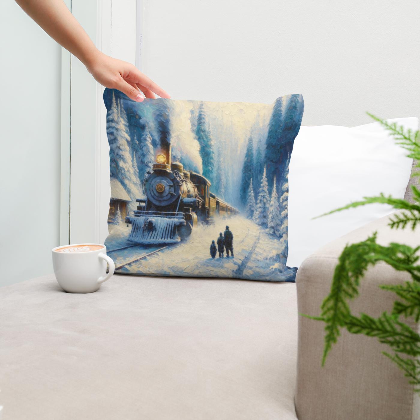 Winter Journey Wonder Cotton Cushion