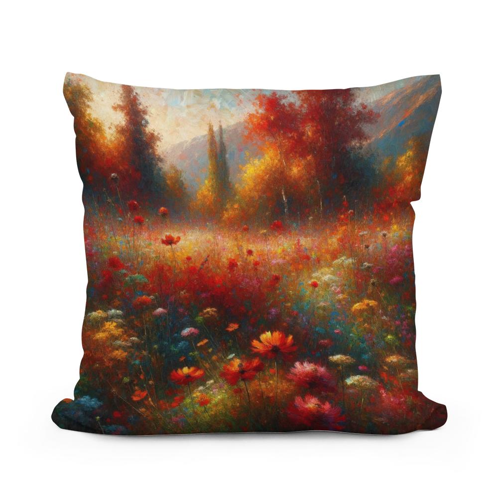 Late Summer Vibrance Cotton Cushion