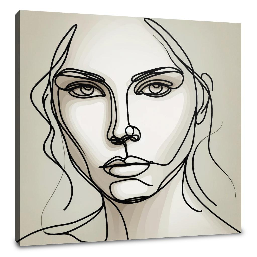 Graceful Contours Canvas