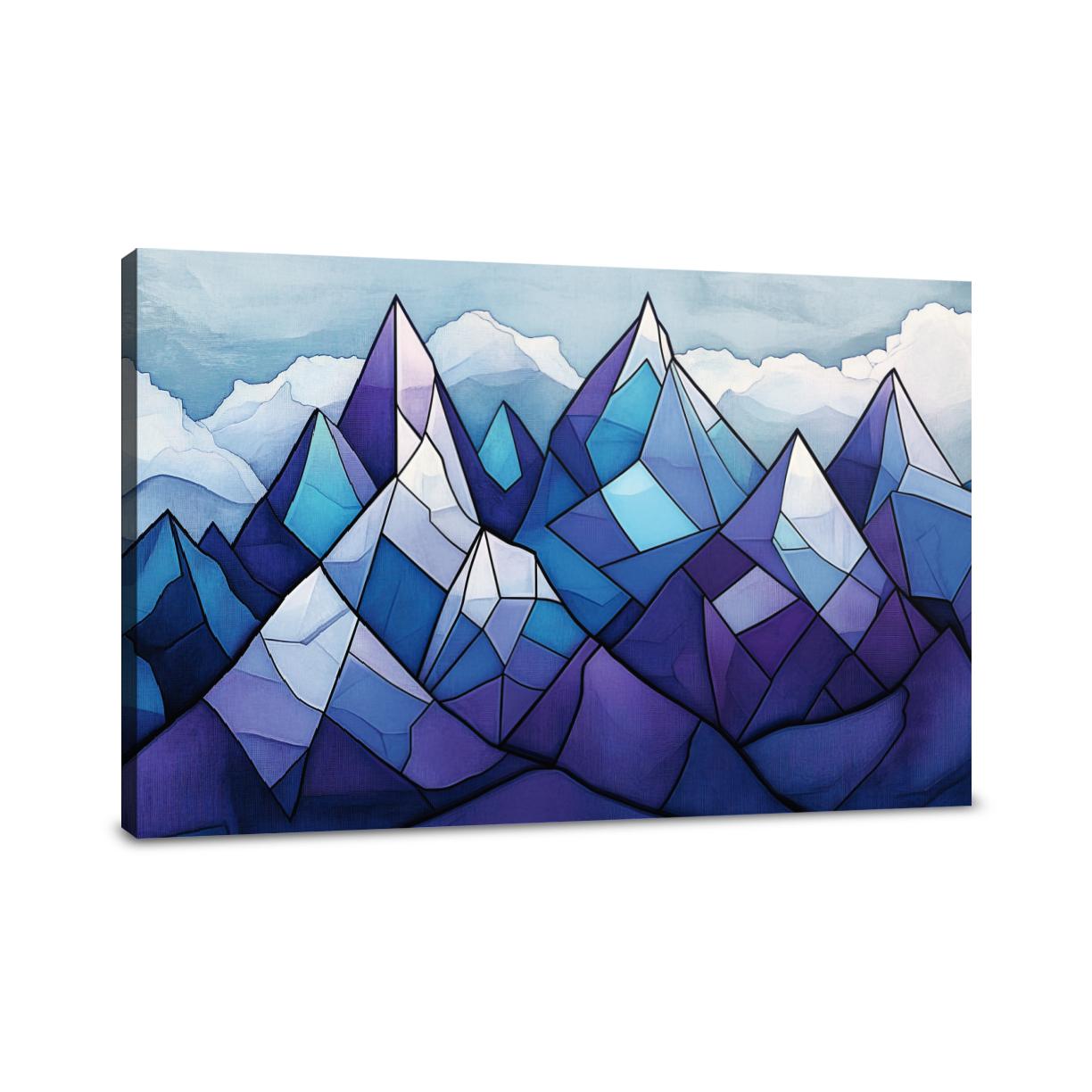 Geometric Peaks Expression Canvas