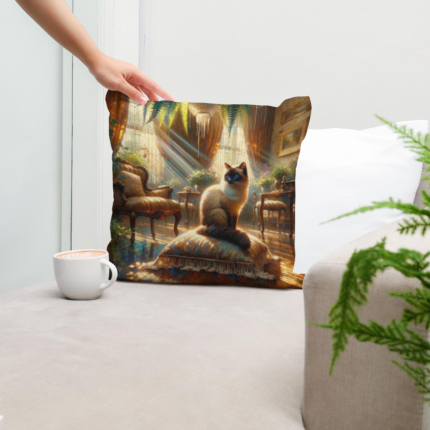 Siamese Solitude Cotton Cushion