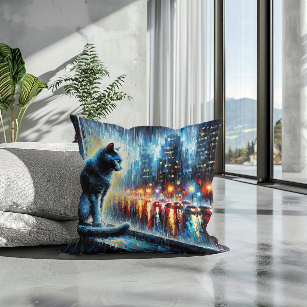 City Rainwatch Cotton Cushion
