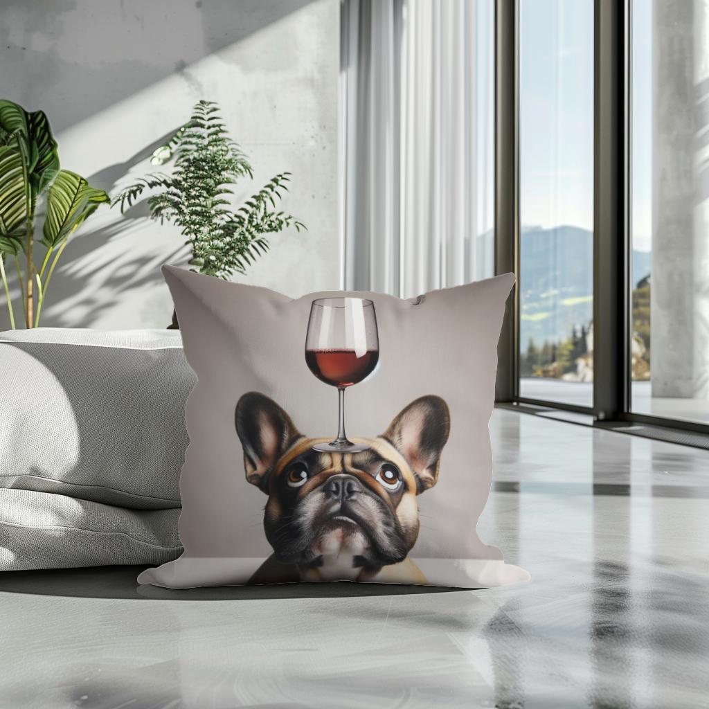 French Bulldog Toast Cotton Cushion