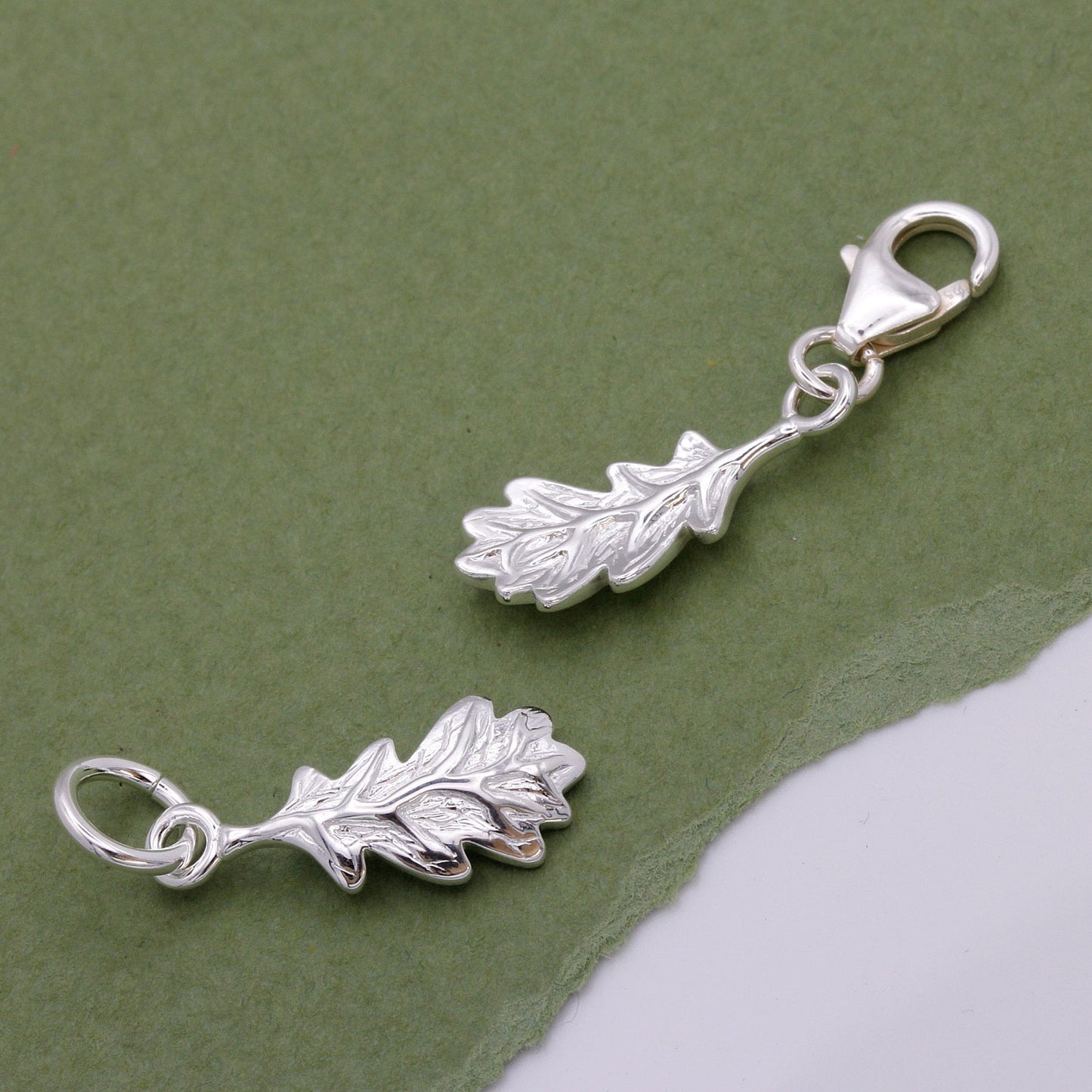 Oak Leaf Silver Charm