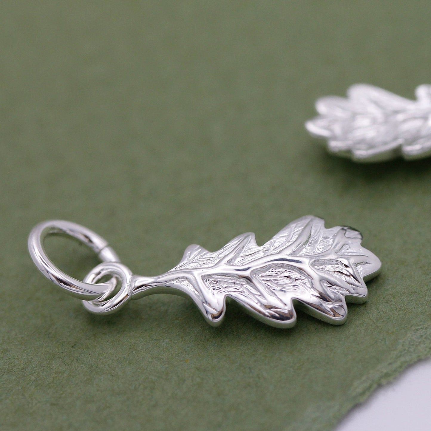 Oak Leaf Silver Charm