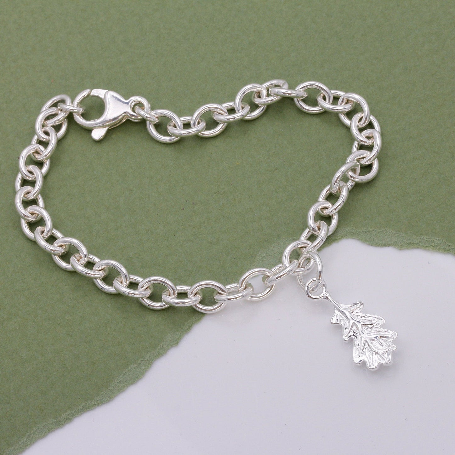Oak Leaf Silver Charm