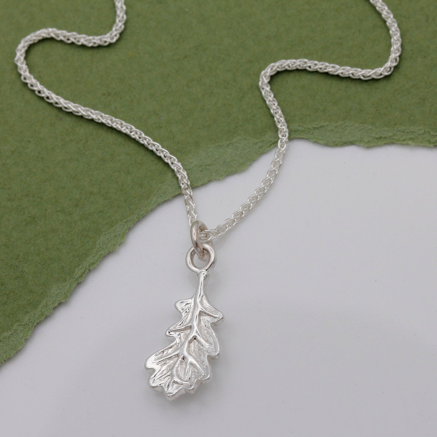 Oak Leaf Silver Charm