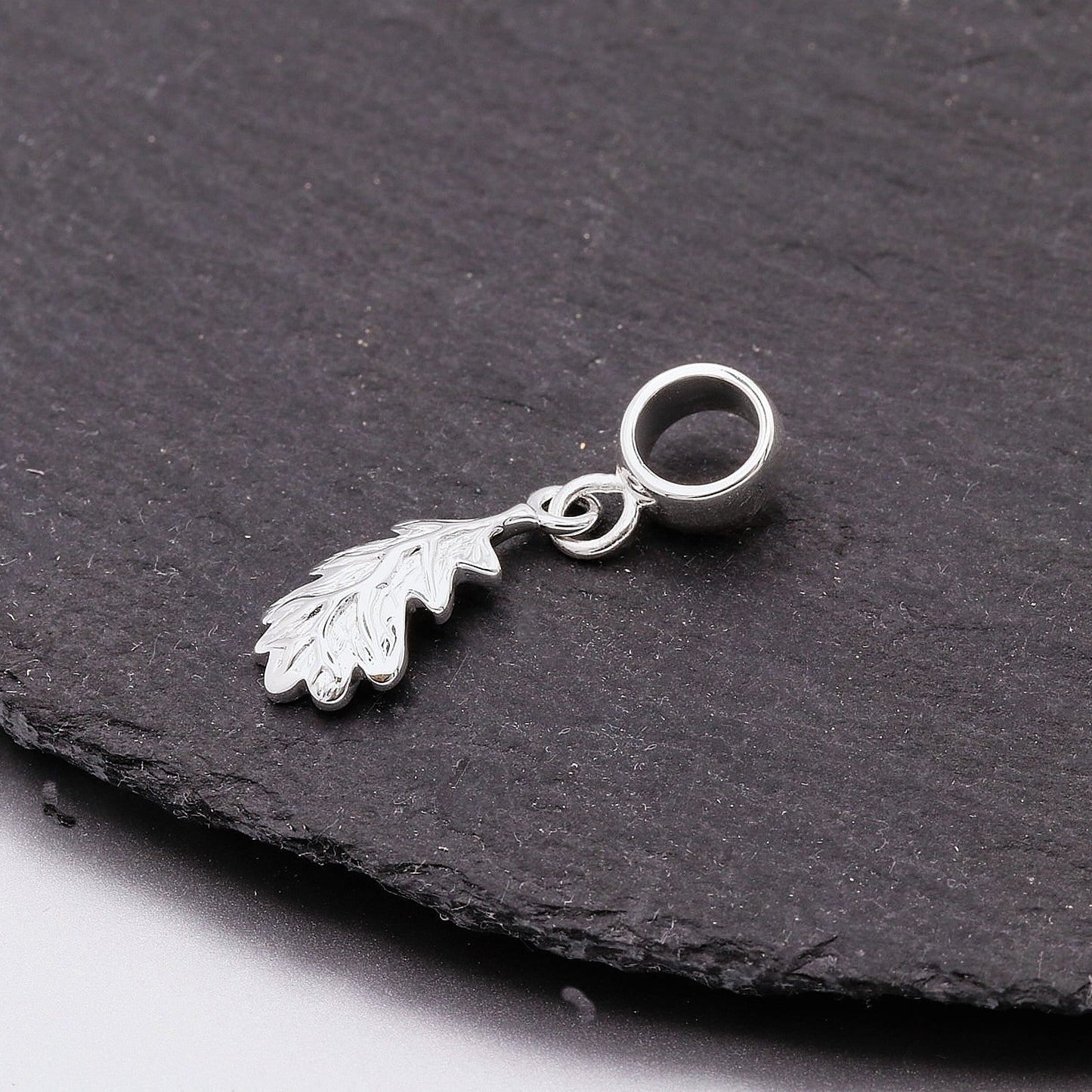 Oak Leaf Silver Charm