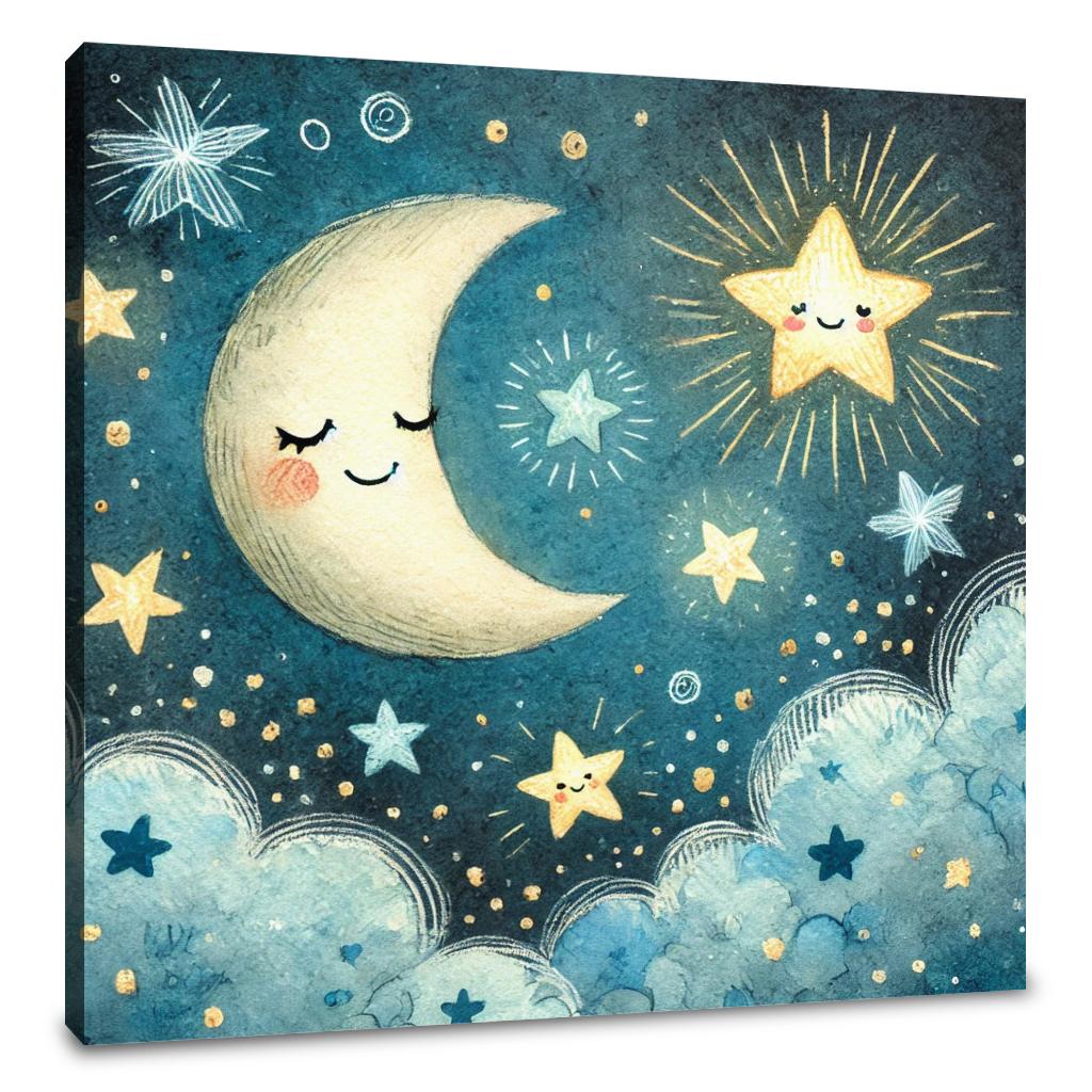 Dreamy Night Sky Canvas