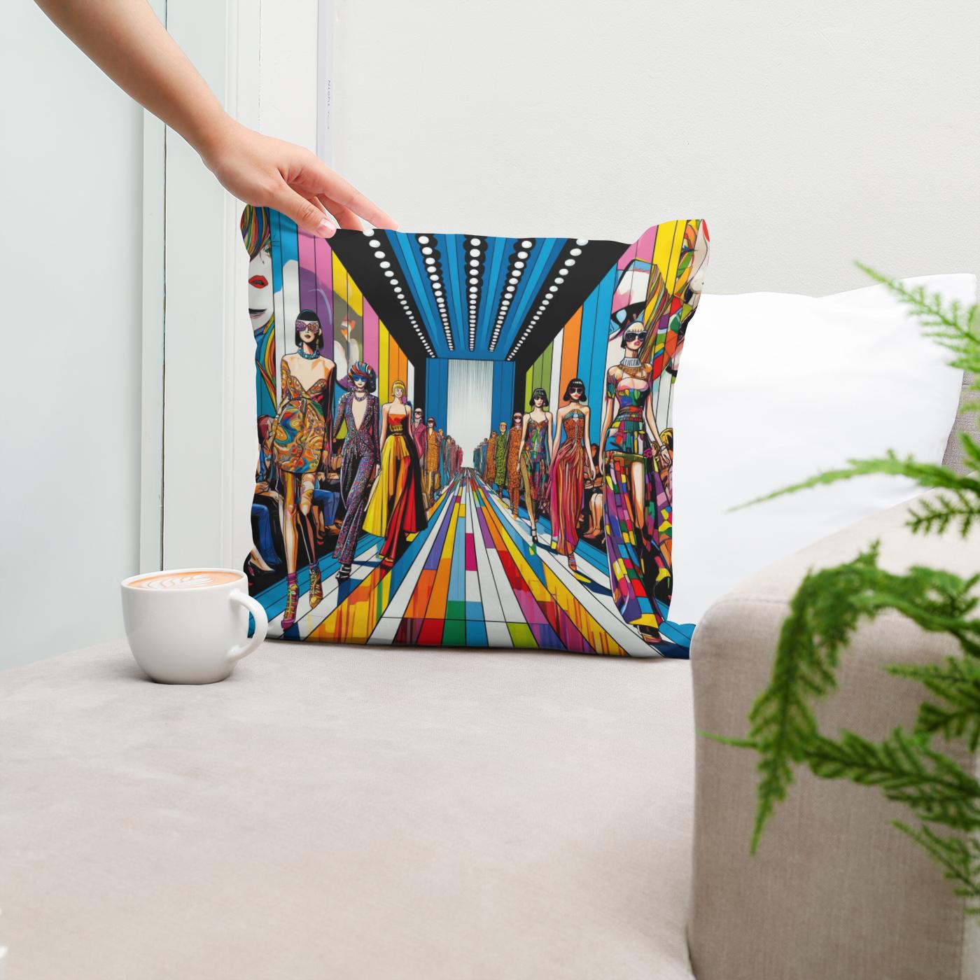 Pop Art Fashion Spectacle Cotton Cushion