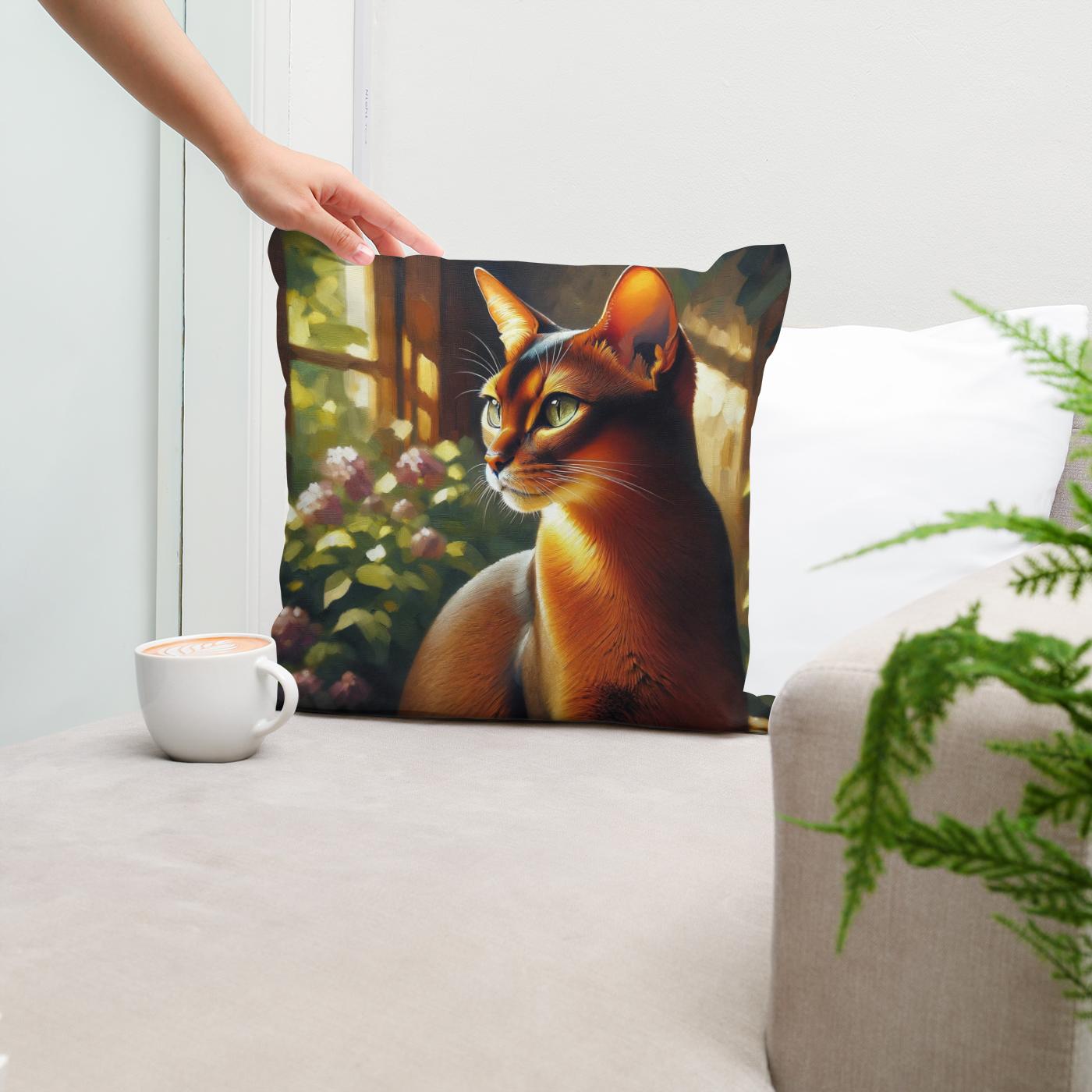 Abyssinian Tranquility Cotton Cushion