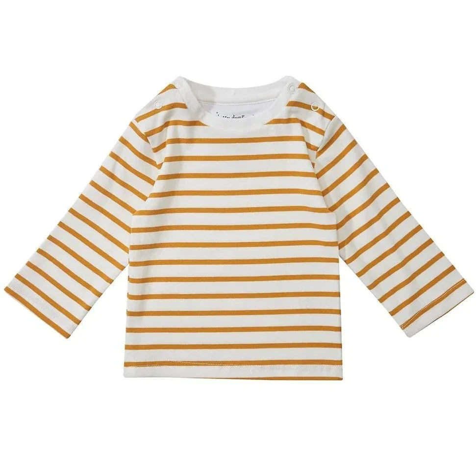 Ochre Breton Stripe Top