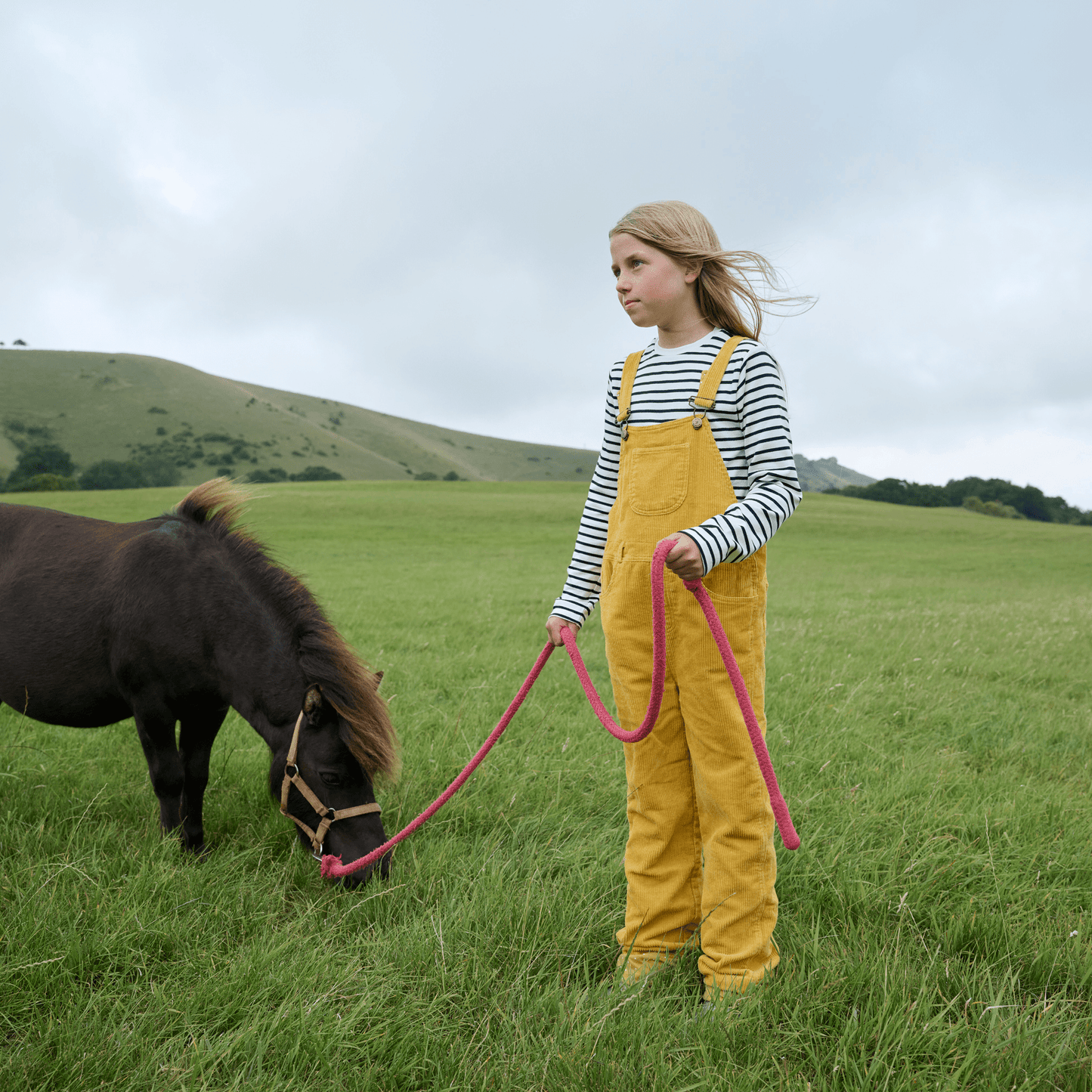 Ochre Chunky Cord Dungarees