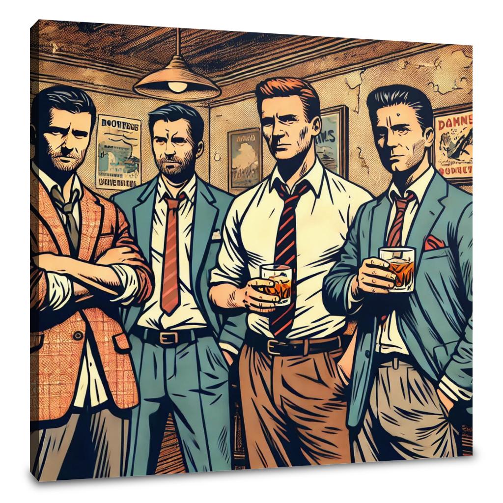 Suits and Whiskey Canvas