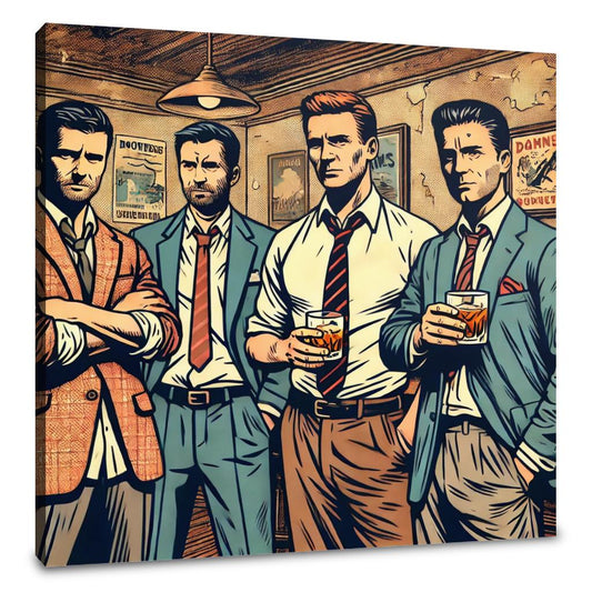 Suits and Whiskey Canvas