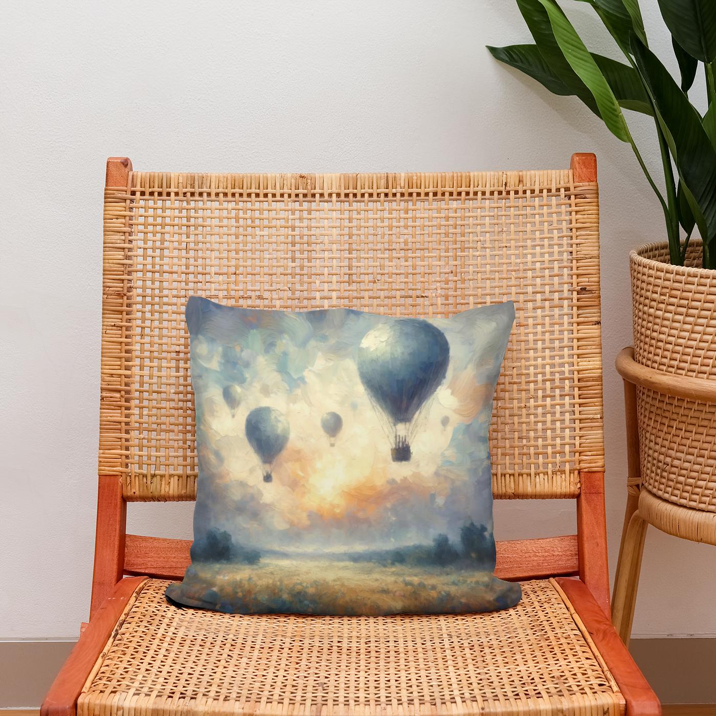 Tranquil Horizons Cotton Cushion