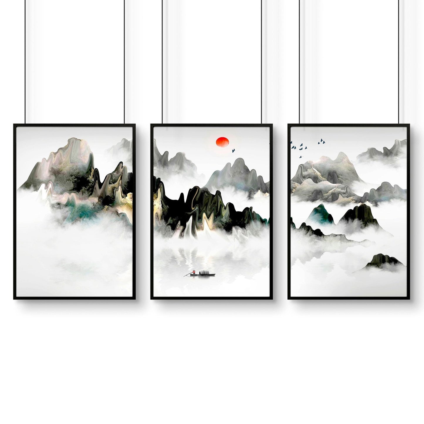 Office decor ideas for work | set of 3 wall art prints