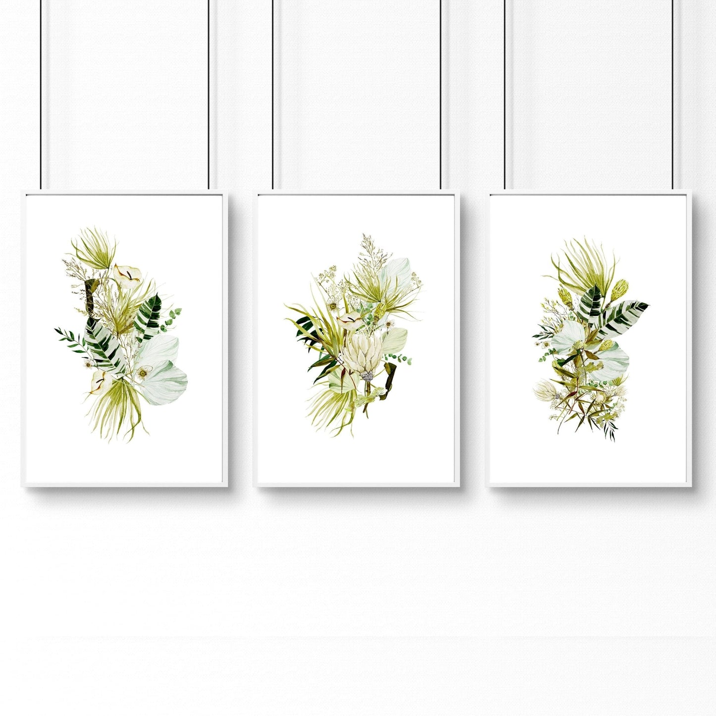 Office desk decor ideas | set of 3 wall art prints