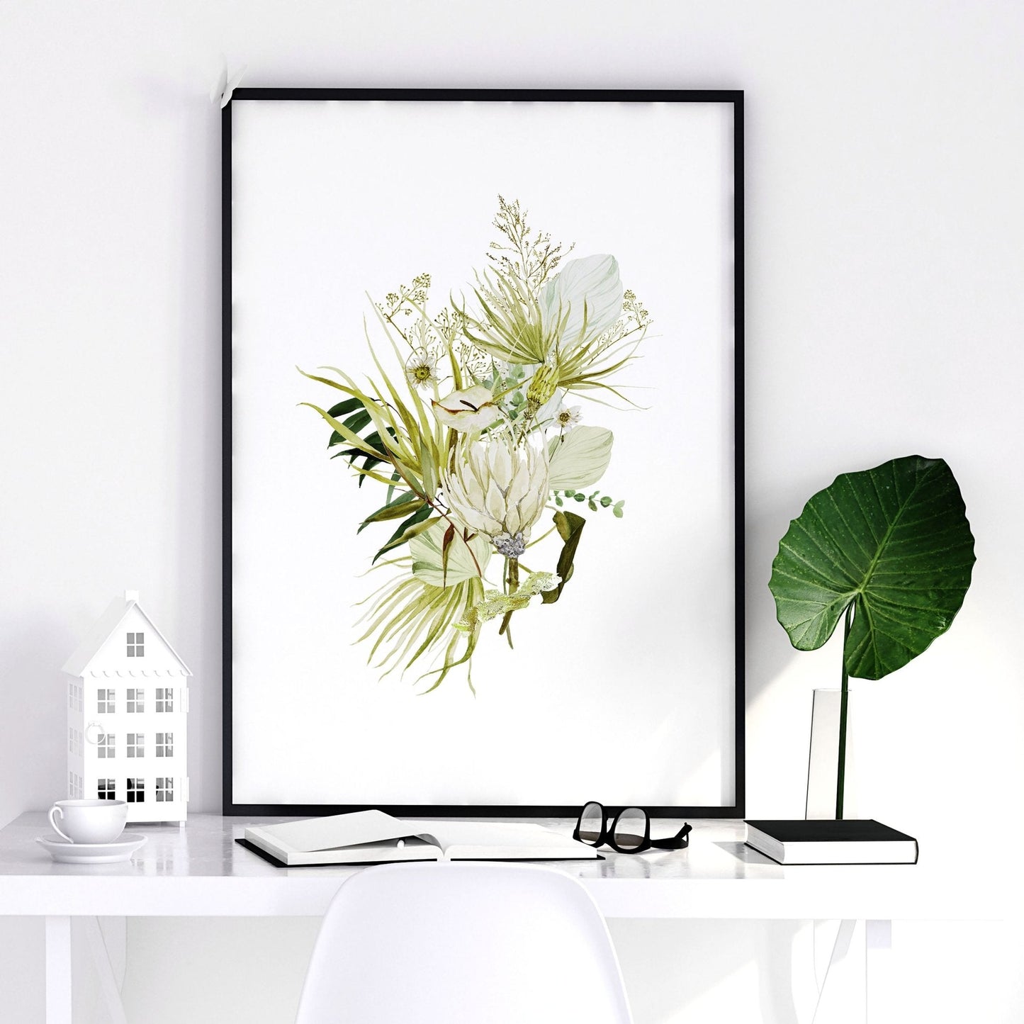 Office desk decor ideas | set of 3 wall art prints